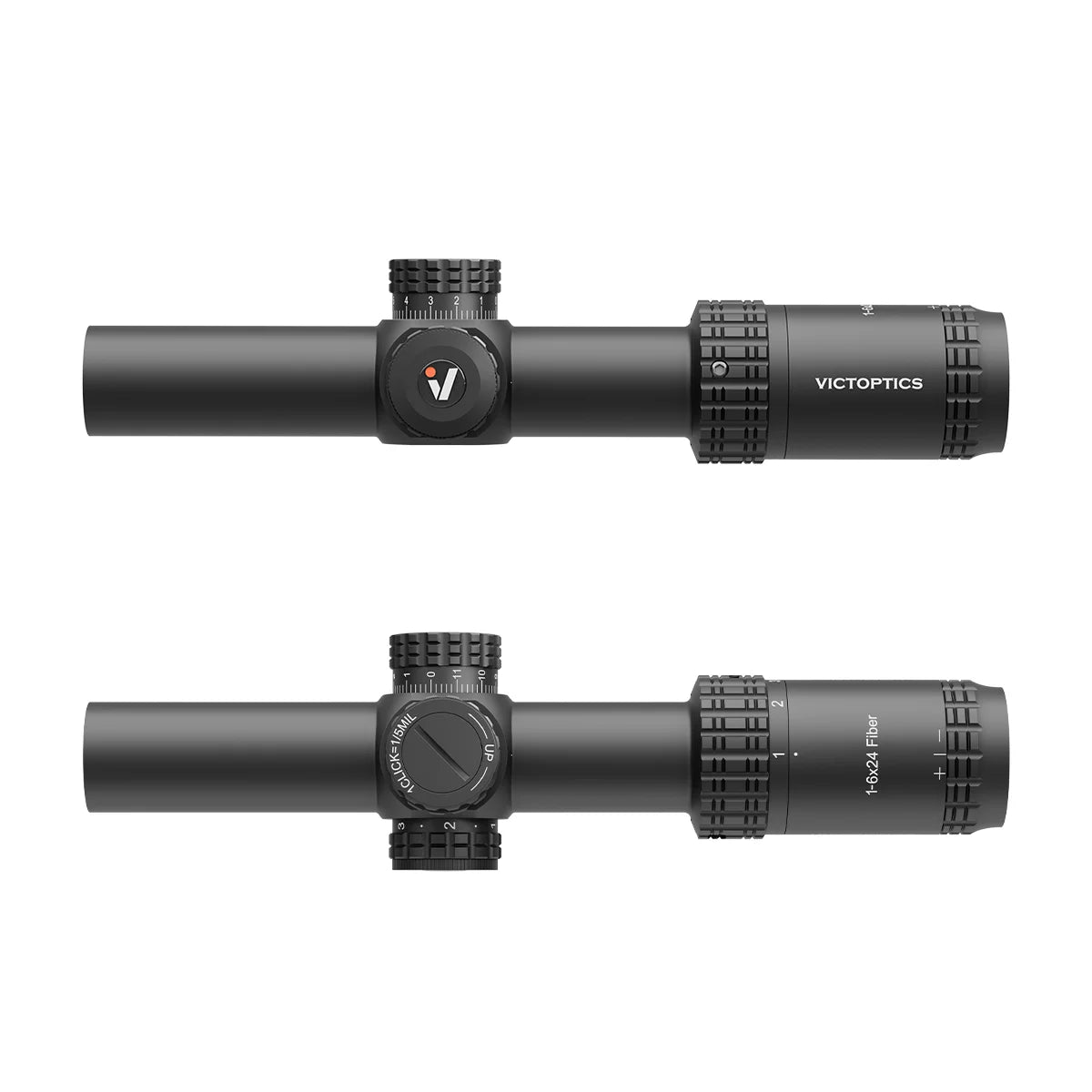 VictOptics S6 1-6x24i LPVO SFP Rifle Scope Fiber Reticle With Ultra Bright Dot Turret Lock Features For AR series