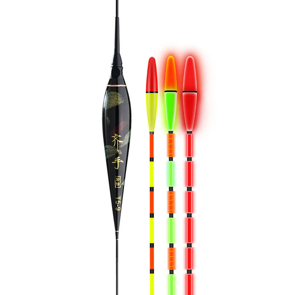 Electric Fishing Bite Floats Luminous Light Stick Float Thickened Eye-catching Bite Hook Color Changing Night Accessories Tackle