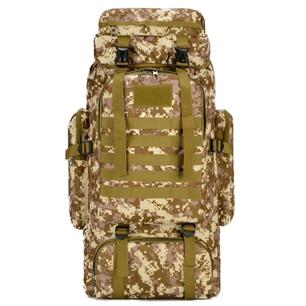80L/600D Hiking Camping Backpack Mountaineering Bag Climb Bag Tactical Backpacks arge Backpack Waterproof Climbing Rucksack