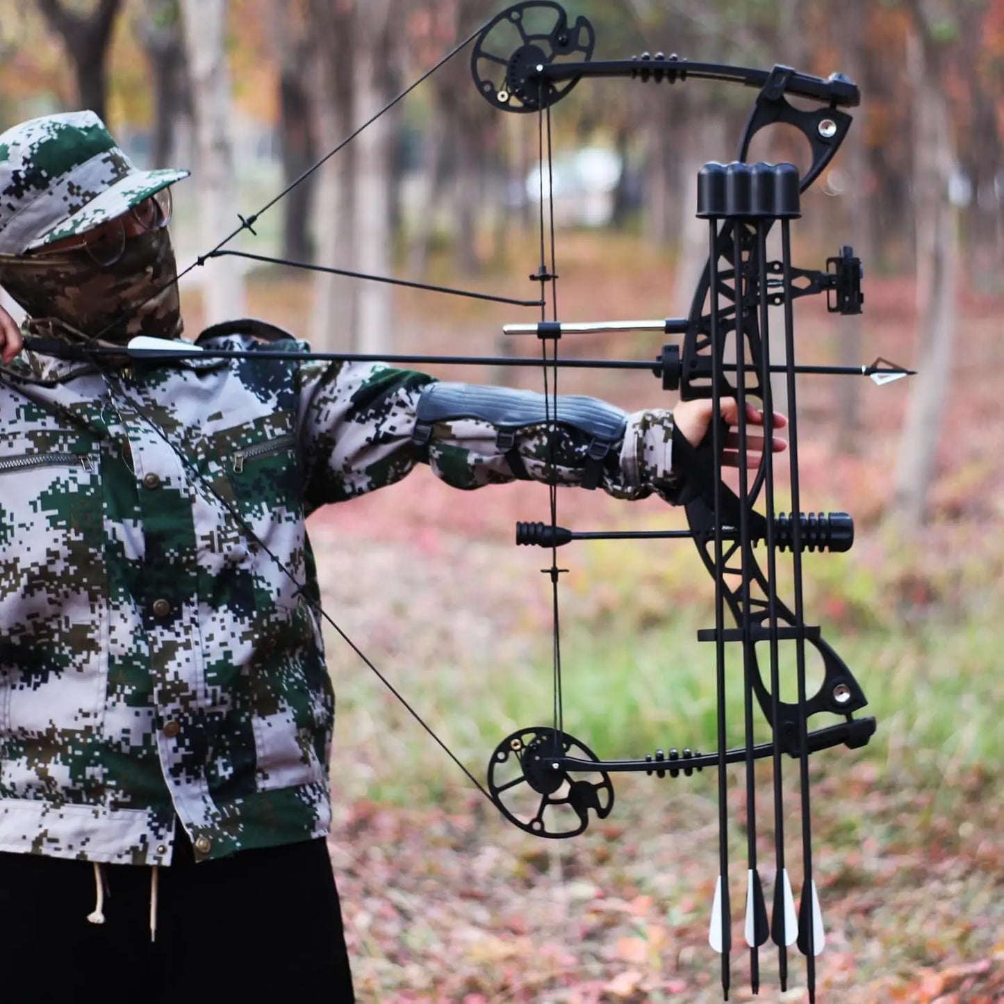 Archery Compound Bow Set, Draw Weight 0-70 LBS, Draw Length 18\\"-30\\", Hunting Compound Bow with All Accessories for Archery H