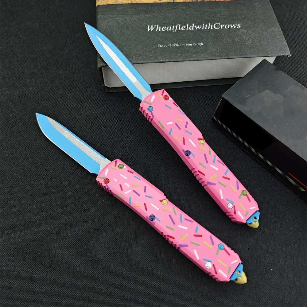Outdoor Multi-function Pocket Knife D2 Blade T6 Aluminum Handle Practical Camping Durable Hiking Survival Hunting EDC Tool