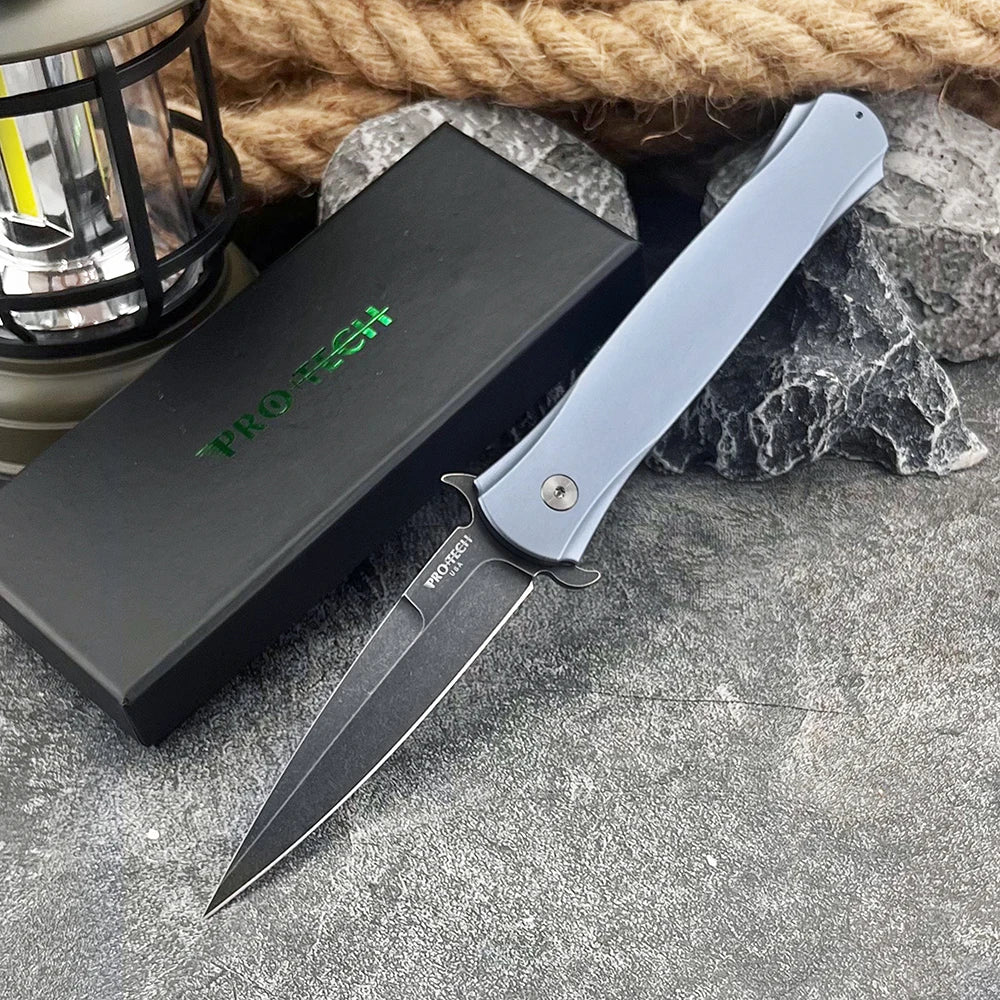 PRO 1921 Utility Survival Pocket Folding Knife D2 Blade Aluminium Handle Multi-purpose Tactical Fishing Multifunctional EDC Tool