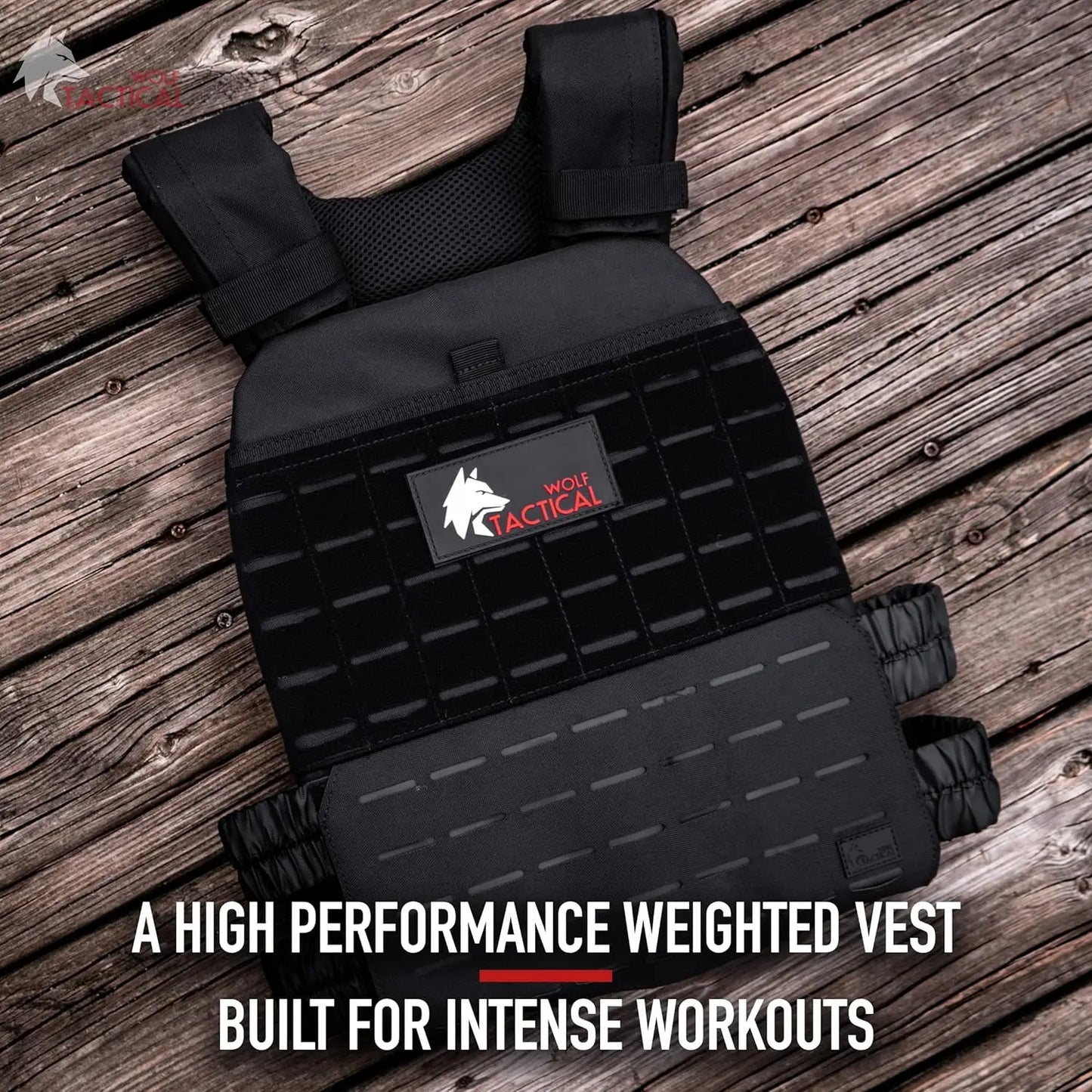 Adjustable Weighted Vest - WODs, Strength and Endurance Training, Fitness Workouts, Running
