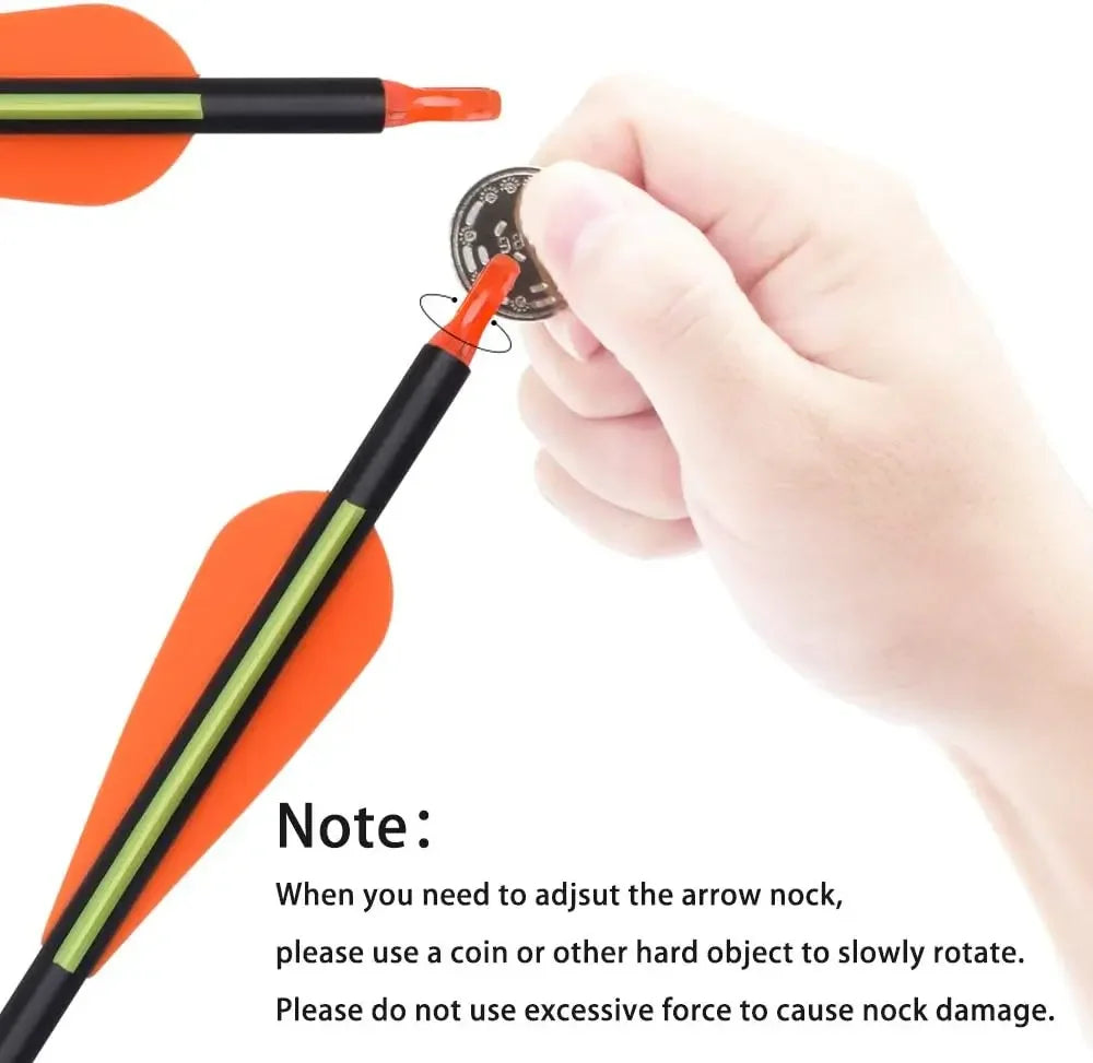 Carbon Arrow Hunting Arrows with 100 Grain Tip and Removable Tips for Archery Compound & Recurve & Traditional Bow Practice
