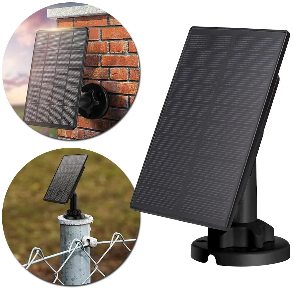 3W 12V/6V Solar Panel Charger Build-in 5000mAH Battery Solar Panel Kit Solar Battery Charger Kit for Hunting Camera/Deer Feeder