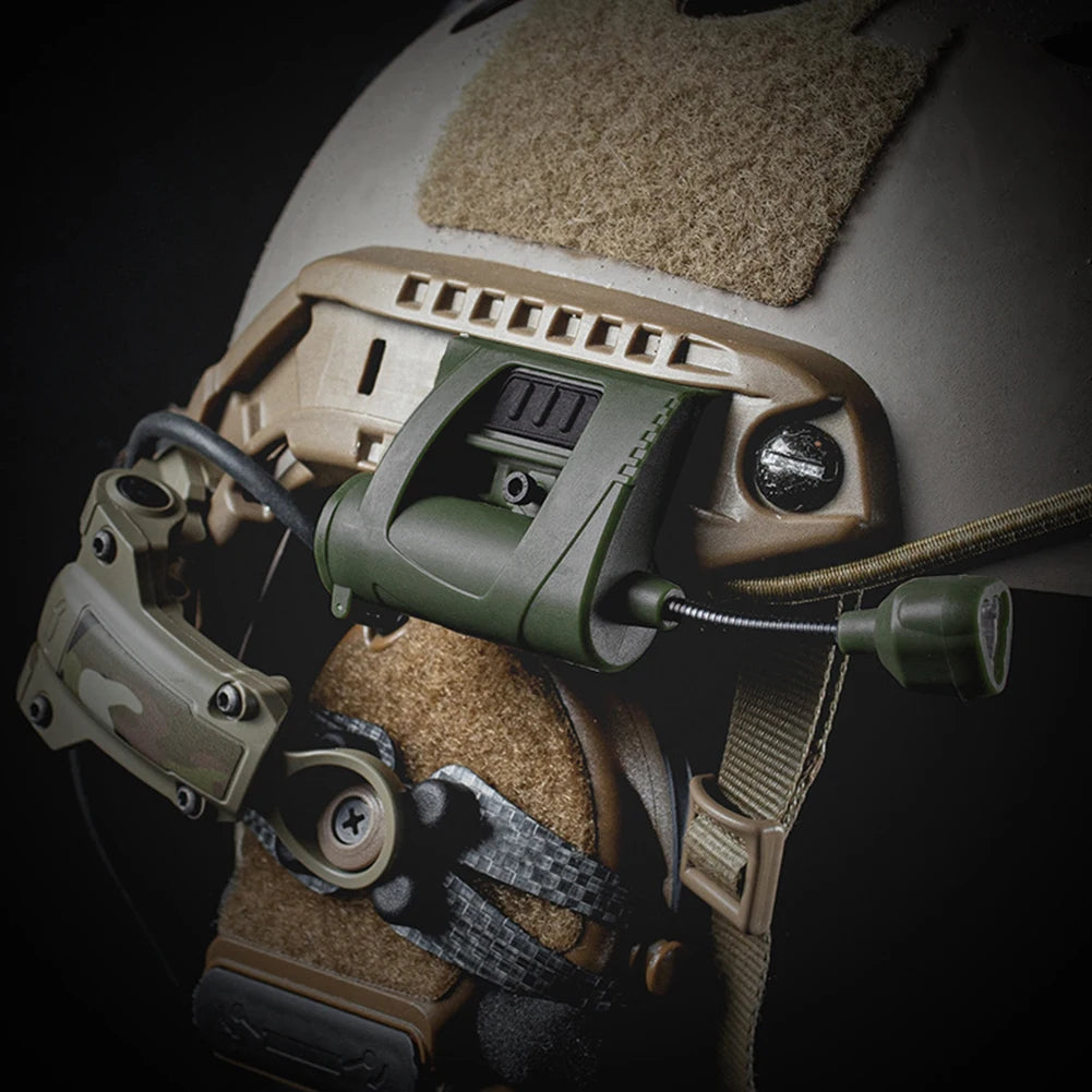 MPLS CHARGE Tactical Helmet Light Nylon LED Hunting Military Helmet Flashlight Outdoor Military Headlamp for Hunting Camping