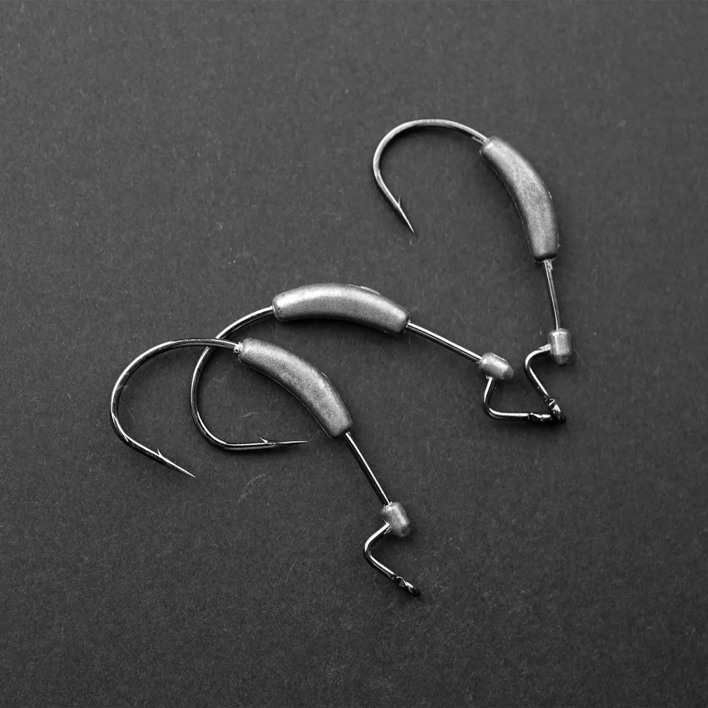 Weighted Swimbait Hooks with Molded Bait Keeper, Weedless EWG Worm Hooks 2/0-5/0 1/16-1/4oz 15pcs