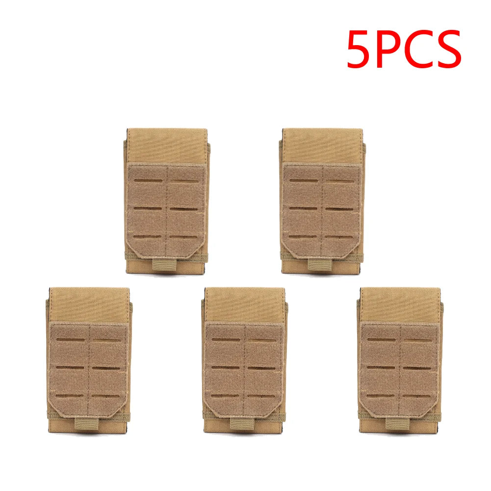 2-5PCS Multifunctional Molle Pouch Phone Holder Outdoor Cycling EDC Waist Packs Cell Phone Holder Pack for Camping Hunting