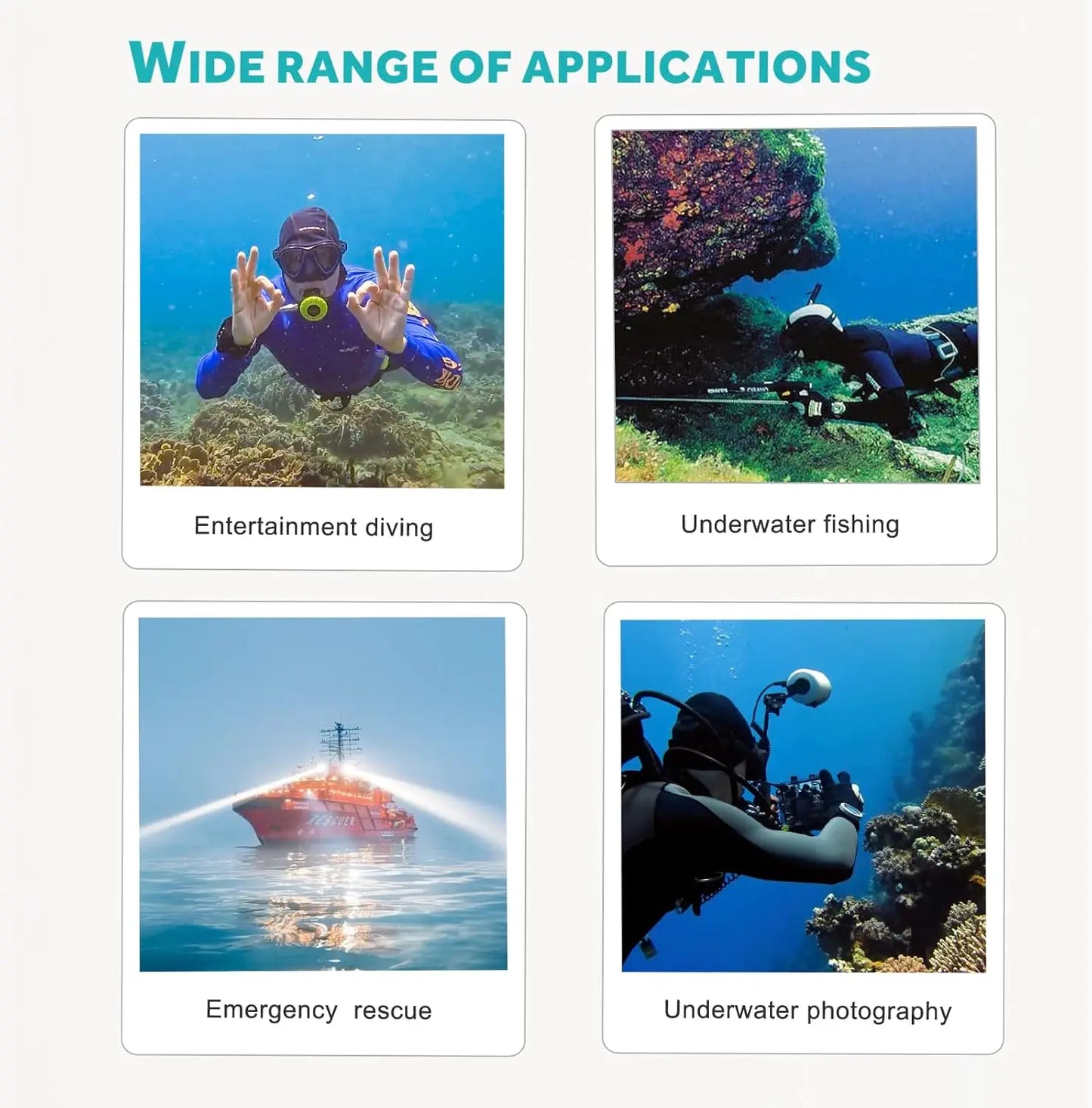 Portable Diving Kit for Adults - 1.9L Mini Scuba Tank Pony Bottle, Underwater Entertainment, Emergency Rescue Lung