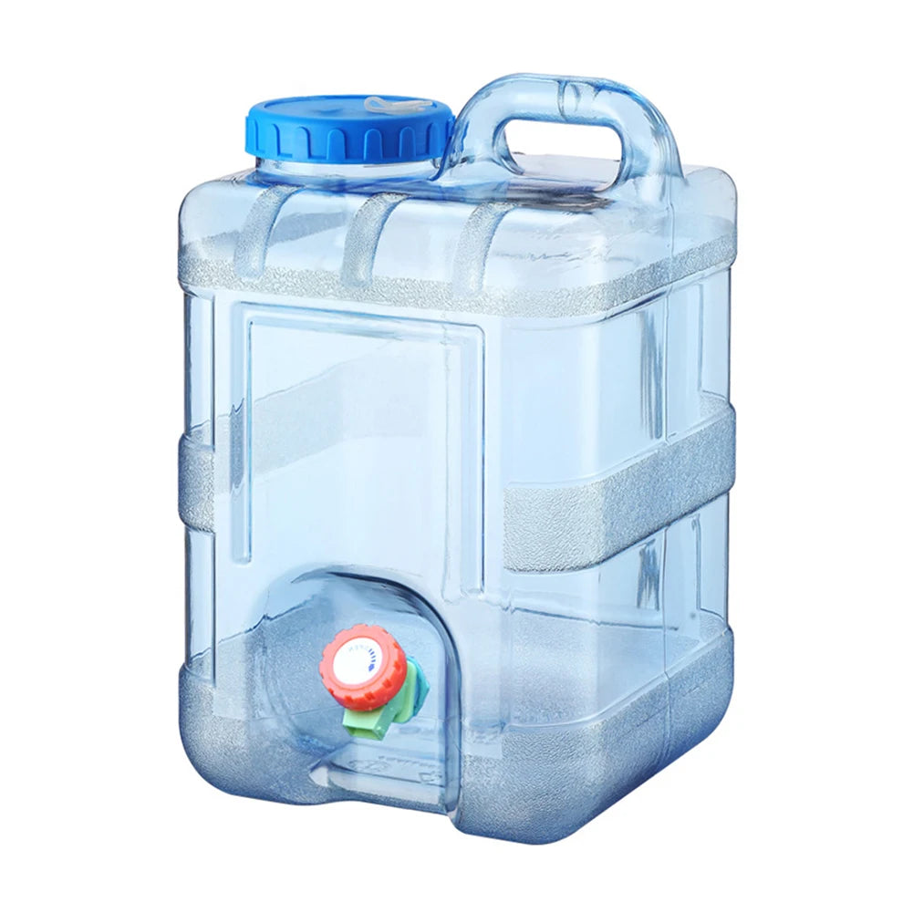 Drinking Water Jug with Spigot Leakproof Camping Water Tank Large Capacity Water Storage Container for Hiking Self-Driving Tour