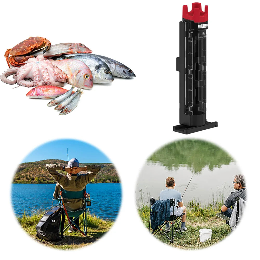 Fishing Box Rod Barrel Holder Fishing Box Pole Accessories Fish Box Rod Holder for Fishing Tool Box