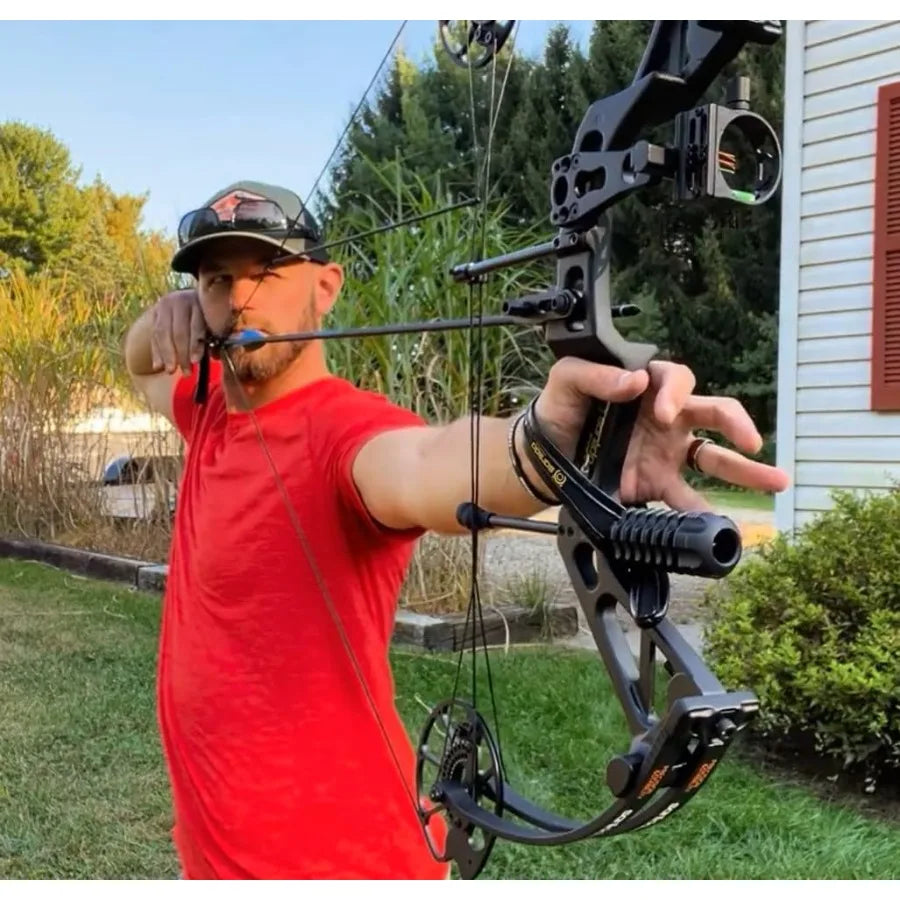 Dragon X7 Ready to Hunt Compound Bow Package for Adults Archery Compound Bow and Arrow Set 070 Lbs Draw Weight No Bow P