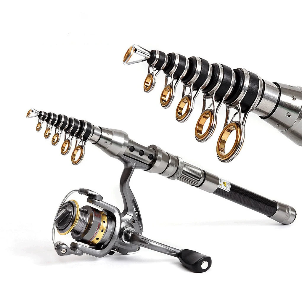 Carbon For Stainless Fishing Pole Spinnings Rod Travel Set Non 1.5m