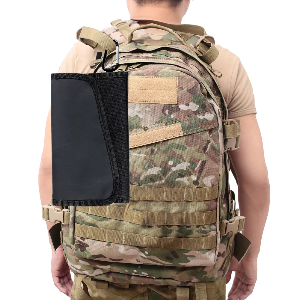 Fishing Tackle Binder w/ Carabiner Waterproof 6-Pocket Wallet for Soft Lure Bait