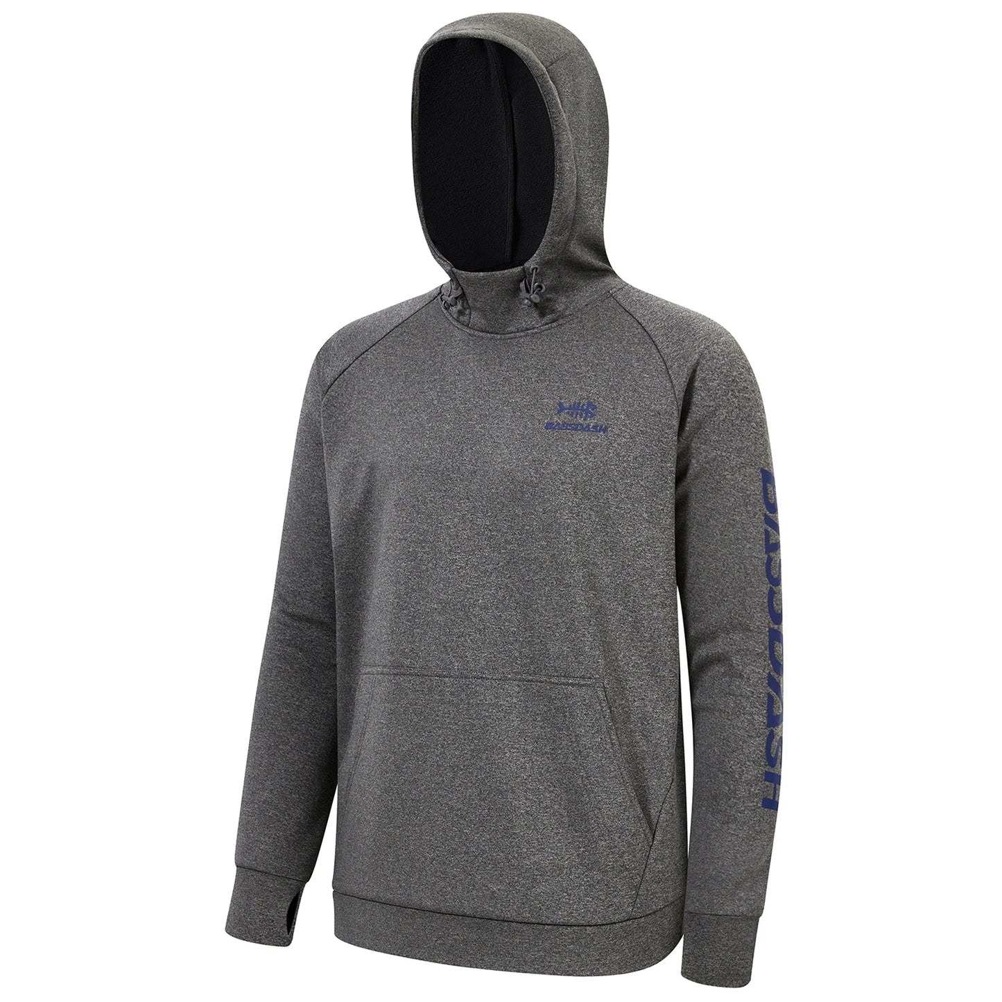 BASSDASH Men’s Fleece Lined Fishing Hoodies Water Resistant Performance Pullover Sweatshirts Stretchy Hunting Workout Sweatshirt