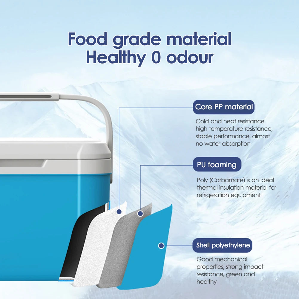 5L Ice Bottle Cooler Bucket Outdoor Incubator Large Capacity Food Storage Box Mini Fridge for Fishing Camping BBQ Equipment