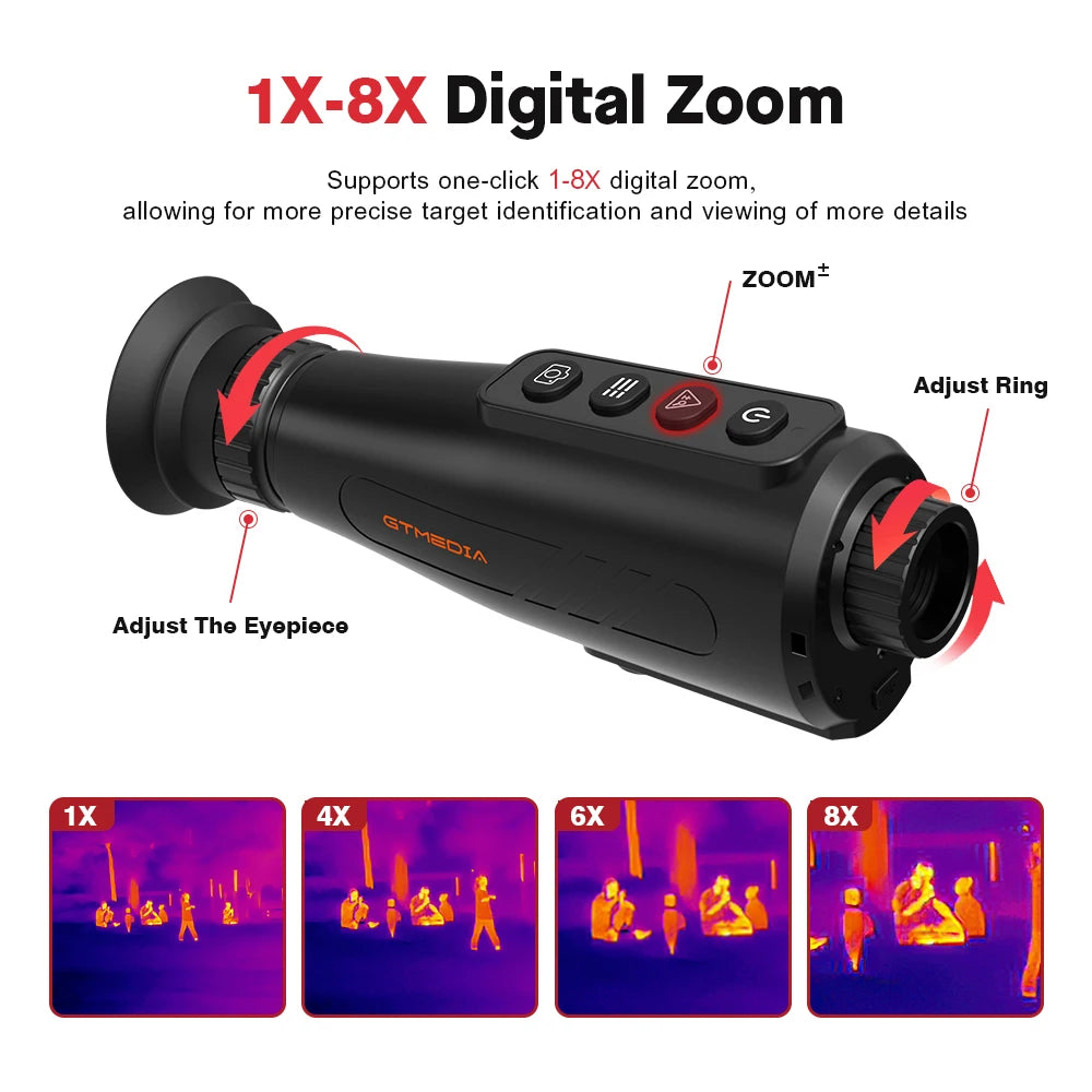 Thermal Imaging Monocular AI Super-resolution384*288Thermal Camera Multiple Scenes Handheld IR Night Vision Goggles