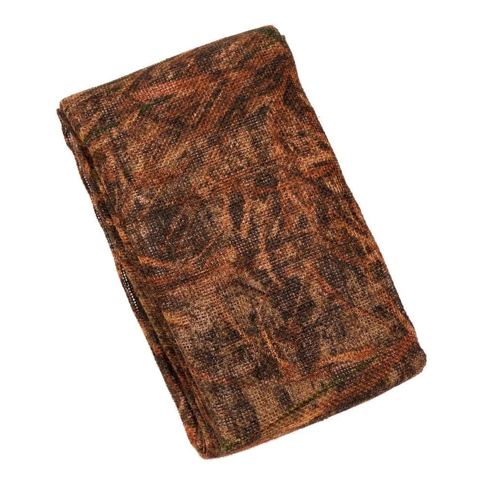 Camo Burlap Ground Blind Material Weather Resistant 12ft Long 54in Wide Durable Concealment Fabric Easy Setup Hunting
