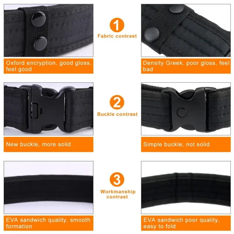 Men's Quick Release Canvas Tactical Belt – Outdoor Camouflage Waist Strap for Hunting, Hiking, and Everyday Use