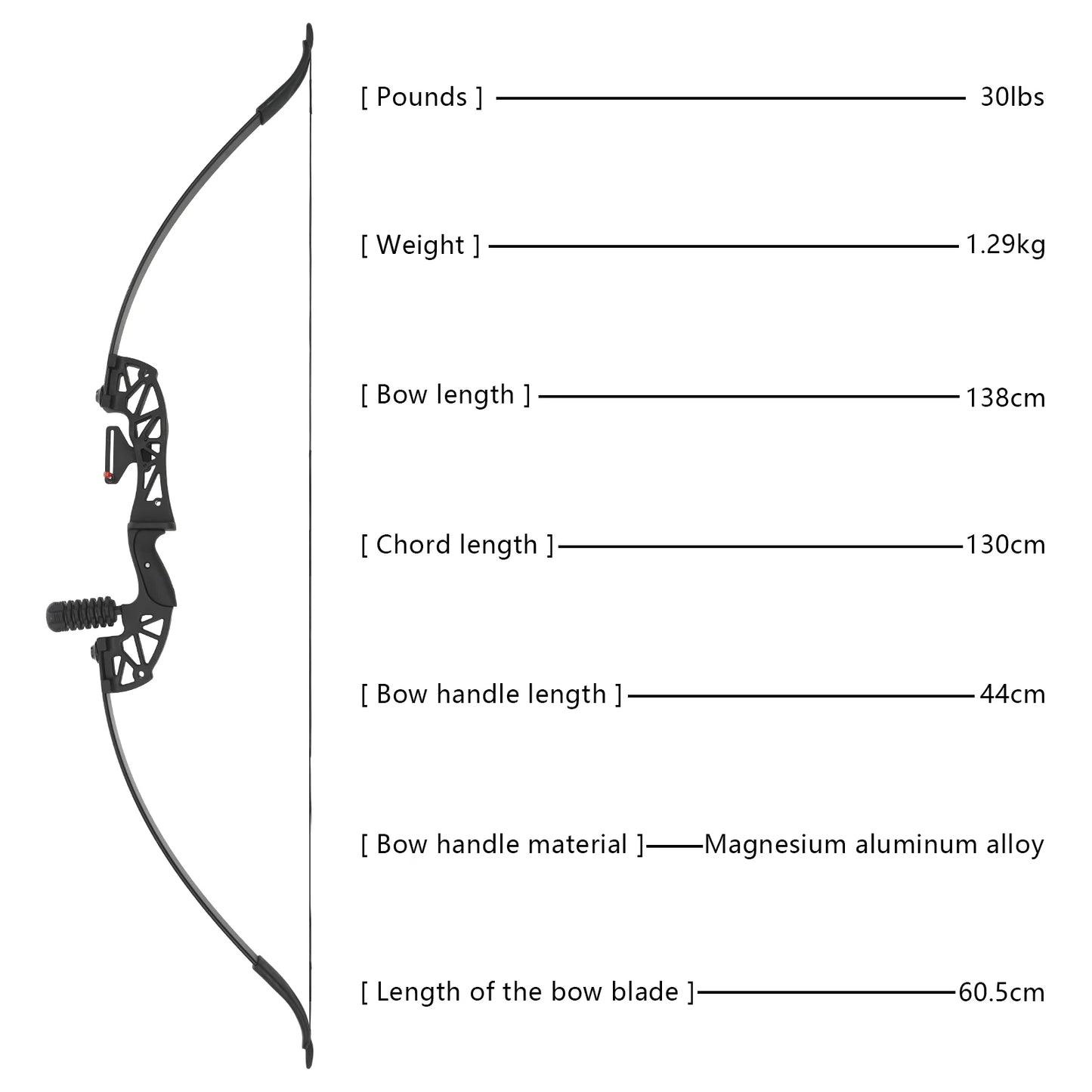 40LBS Recurve Bow Kit Recurve Bow Set Bow and Arrow Kit Archery Skills for Hunting Training Competitive Sports Games