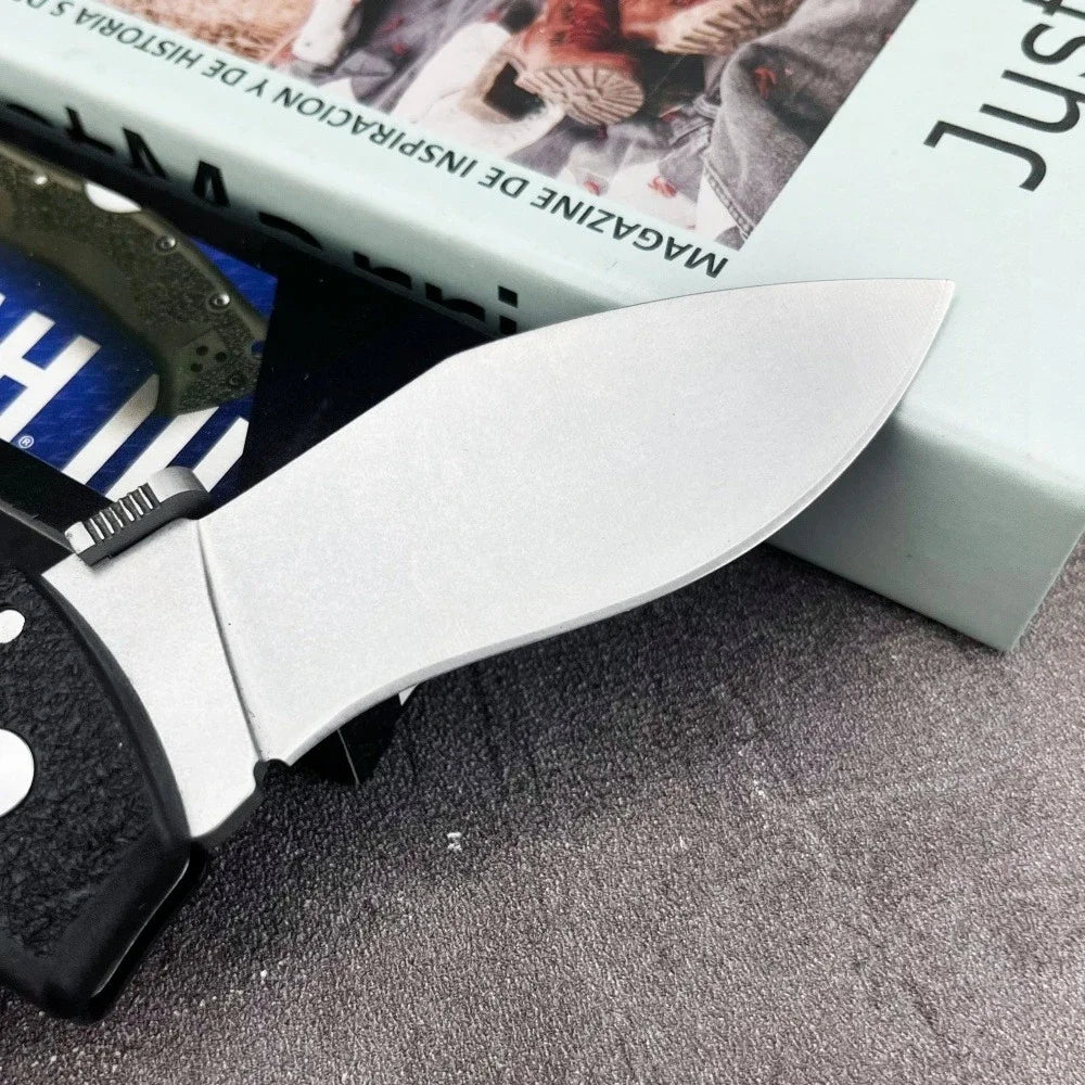 62JM Folding Knife Nylon Fiber Handle AUS10A Blade Outdoor Fishing, Sharp Hunting, Self-defense Multi-functional Tactical Knives