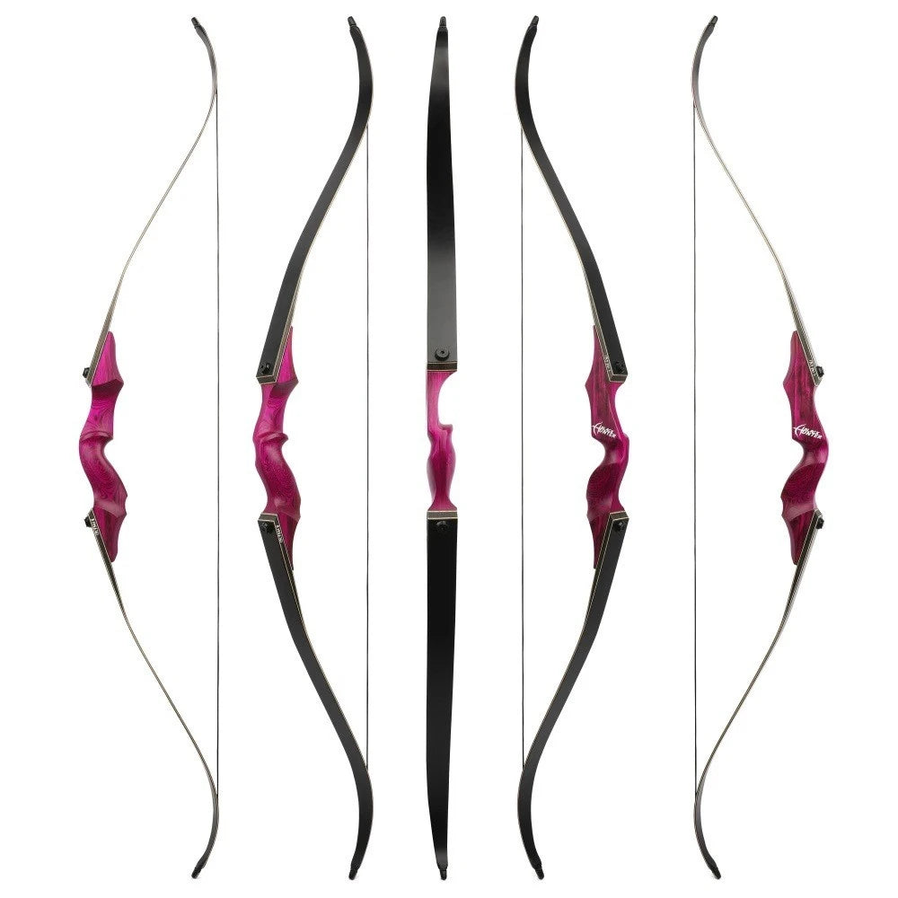 Archery Recurve Bow Arrow Set 60inch 50/60Ibs Right/Left Hand Takedown Bow Wooden Bow Handle for Archery Hunting Shooting