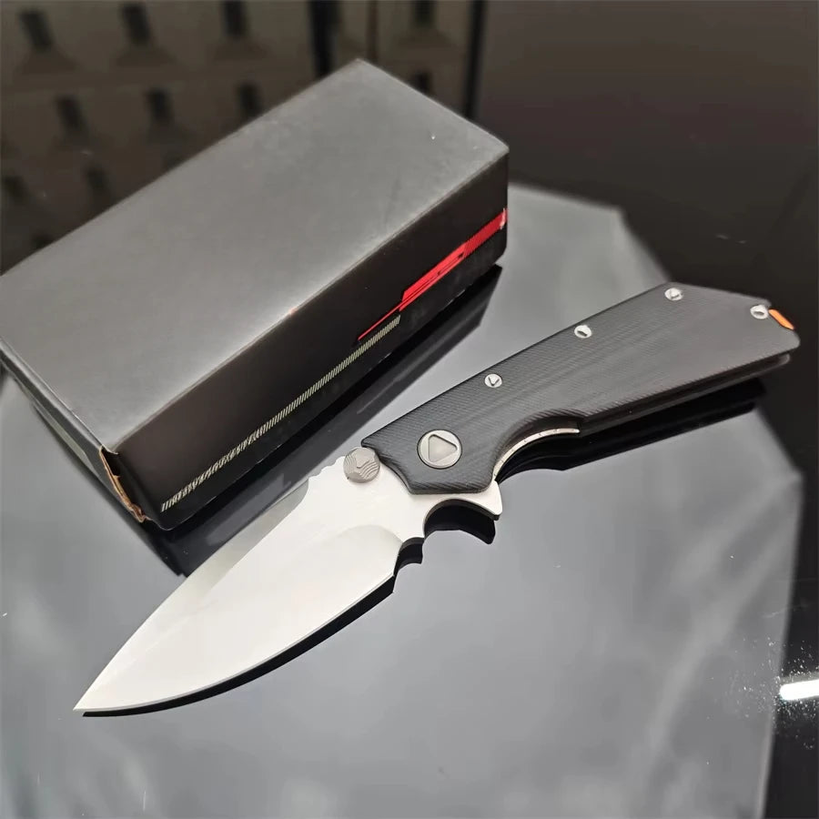 DOC Black G10 Handle Bearing Folding EDC Multi Purpose Tools Outdoor Self-defense Tactical Camping Fishing Cutting Multi Tools