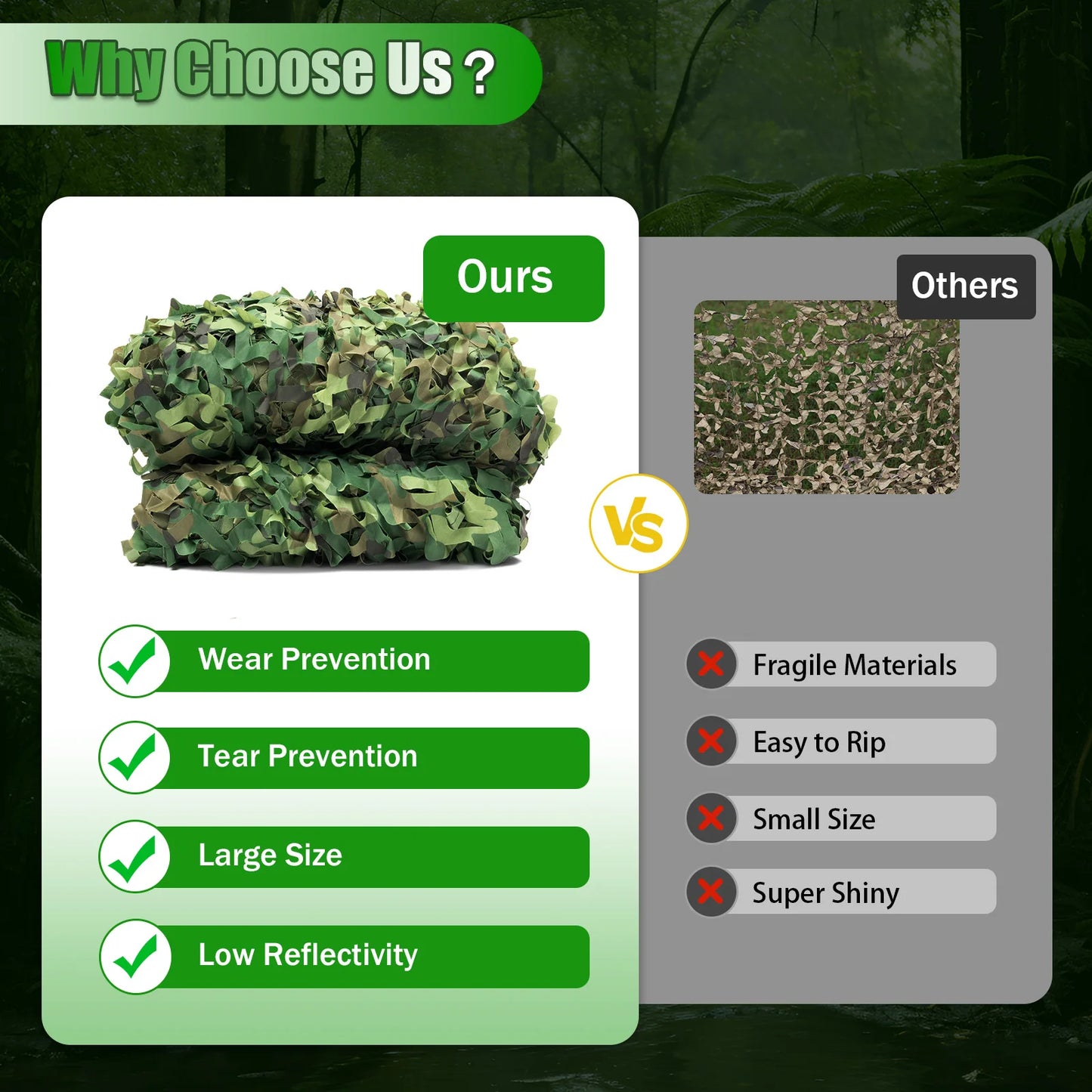8*8m Camouflage Net Hunting Net Sunshade Mesh Nets Car Tent Shade Covers Hunting Blind Shooting Military Theme Party Decor