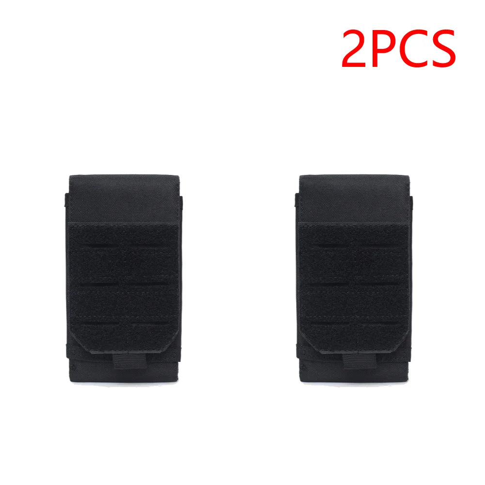 2-5PCS Multifunctional Molle Pouch Phone Holder Outdoor Cycling EDC Waist Packs Cell Phone Holder Pack for Camping Hunting