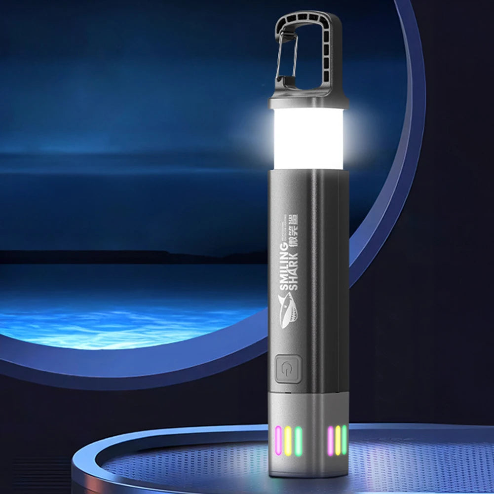 XPE+COB LED Variable Focus Flashlight USB Rechargeable Strong Light Torch 3 Gears Zoomable Flashlight for Outdoor Hiking Fishing