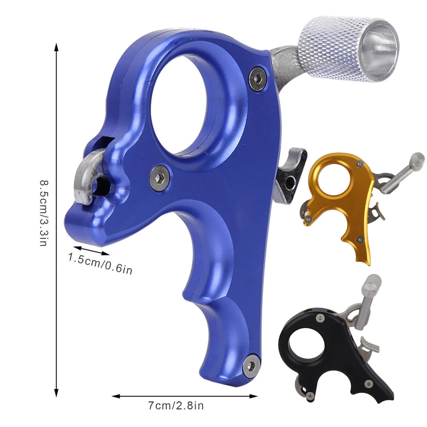3 Finger Grip Thumb Caliper Trigger Archery Release Aids for Compound Bow Accessory Archery Thumb Trigger Archery Release Aids