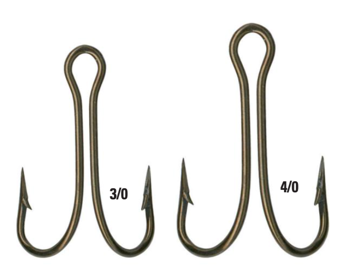 Mustad 7825 Mullet Rig Hooks, Double Frog Hook