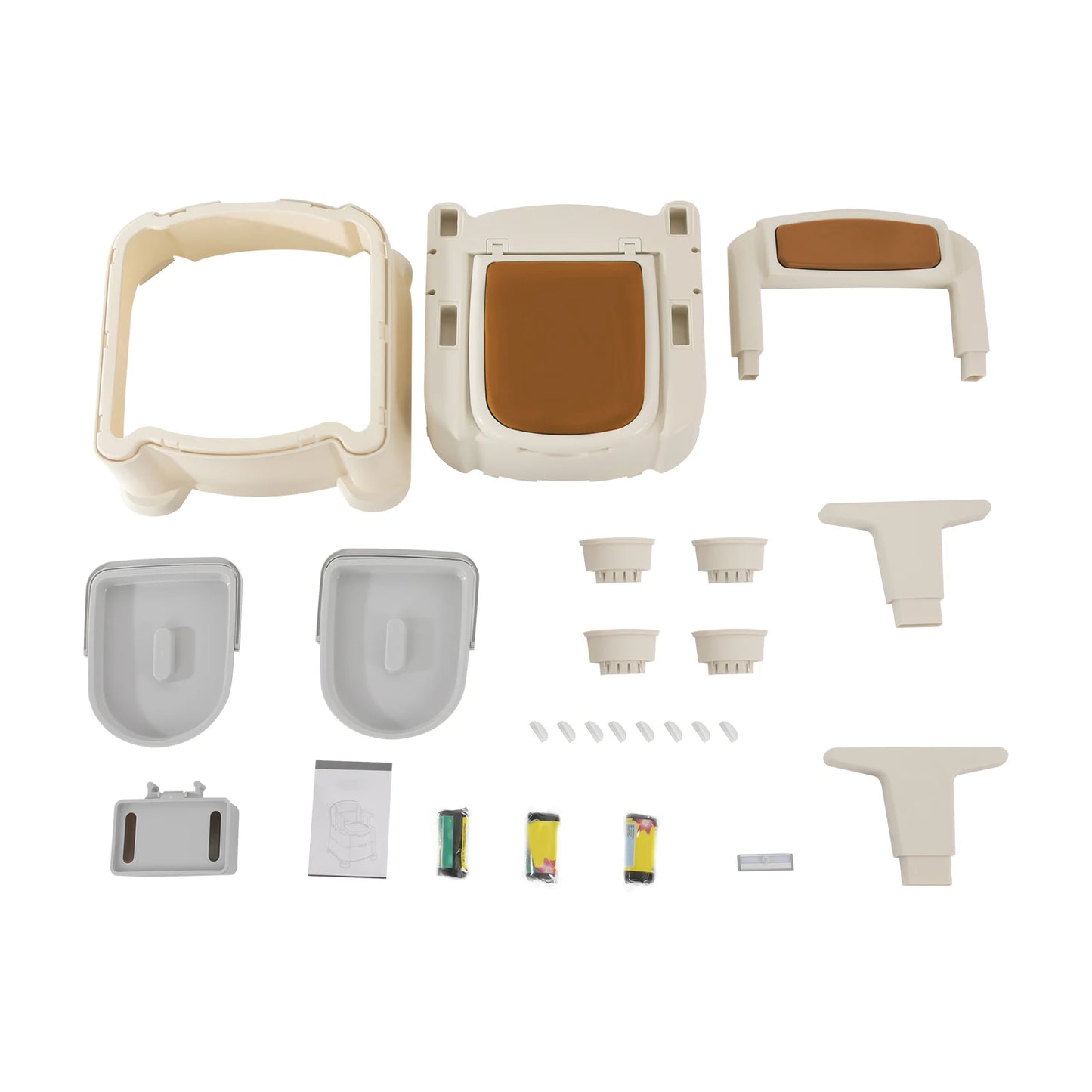Portable Toilet with Sensory Light Camping Toilets with Four Legs 200 kg Load Capacity Travel Toilet Adults Suitable for Elderly
