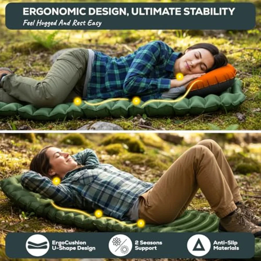 ® Ether 17.5oz Ultralight Camping Sleeping Pad Backpacking Air Mattress Camping Mattress Pad Compact Inflatable Sleeping Mat fo