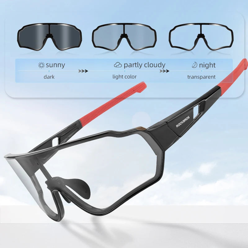 Cycling Glasses Men Women Photochromic Outdoor Sport Hiking Eyewear Polarized Sunglasses Inner Frame Bicycle Glasses