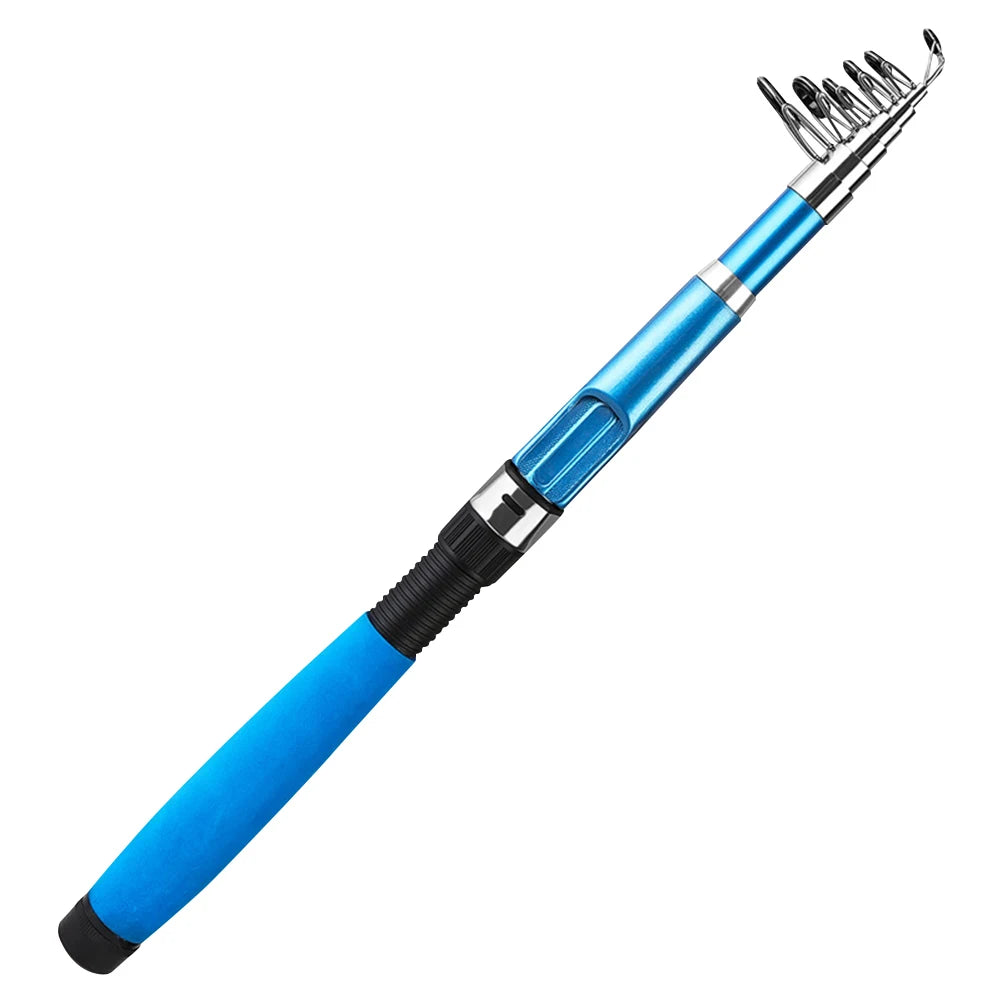 Ultralight Travel Fishing Rod Short Collapsible Rod Telescopic Rea Fishing Rod for Saltwater and Freshwater