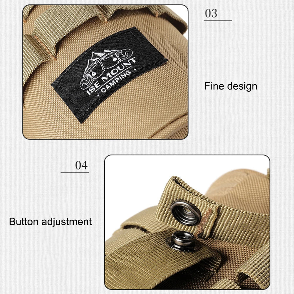 Sundries Storage Bag Lightweight Camping Accessory Bag with Hanging Holes Lights Storage Bag with Handle for Outdoor Travel