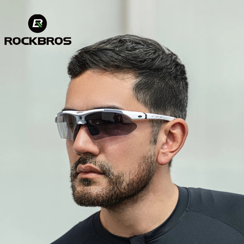 Polarized Glasses Men Sports Sunglasses Protection Goggles Eyewear 5 Lens