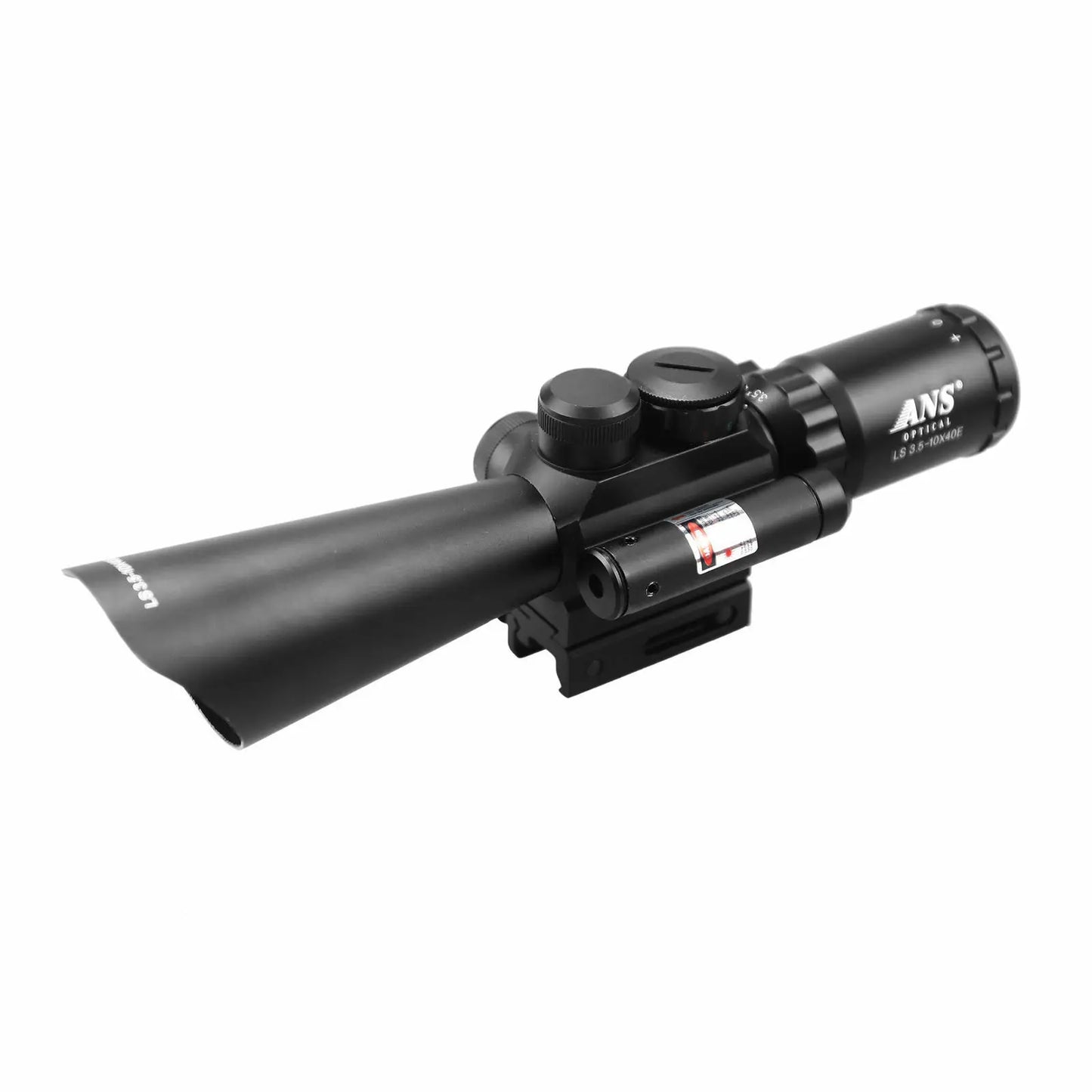 ANS 3.5-10X40E Red/Green Mil-Dot Sight Scope + Tactical Red Mil Dot Laser Sight
