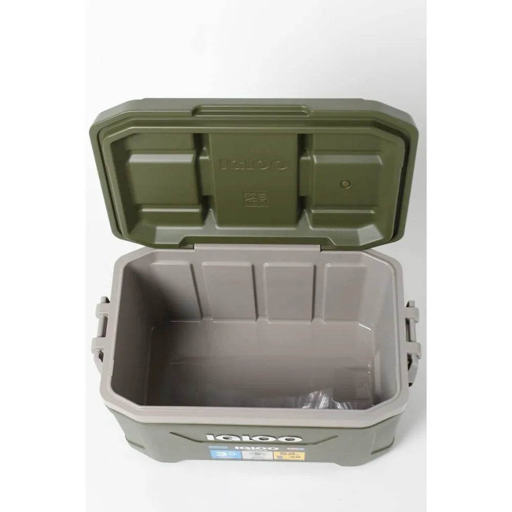 60367 Sportsman Latitude 52 Cooler Box, Approx. 11.2 gal (49 L), Sportsman, Latitude, Outdoor, Camping, Leisure, Fishing, Green