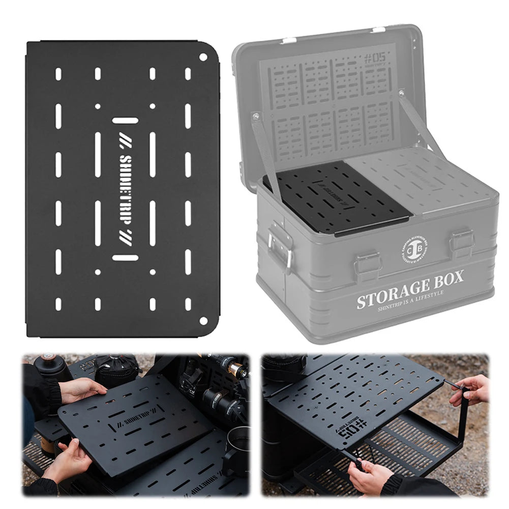 Aluminum Alloy Outdoor Camping box Carbon Steel Table Plate Combination Cargo box Outdoor Camping Multifunctional Folding box