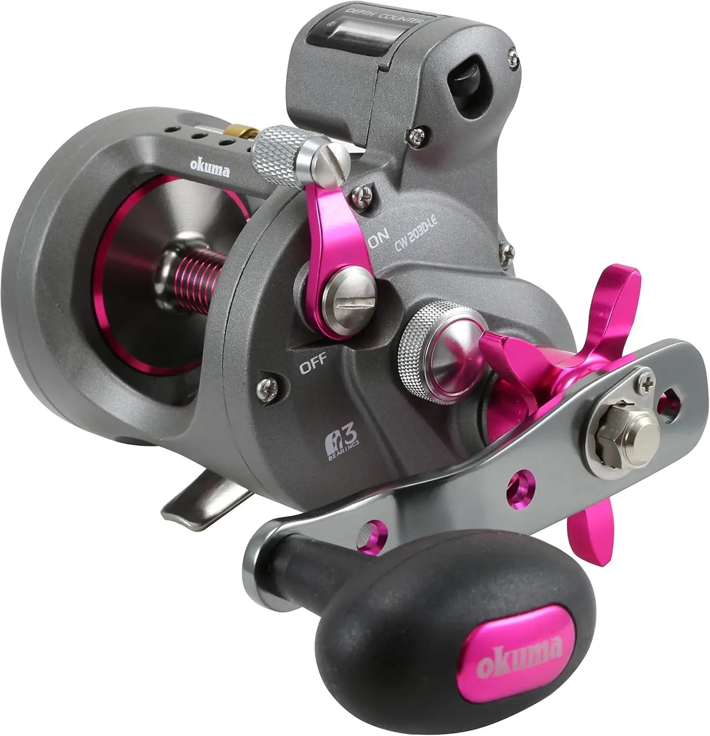 Coldwater Lightweight Graphite Round Trolling Reel Ladies Edition