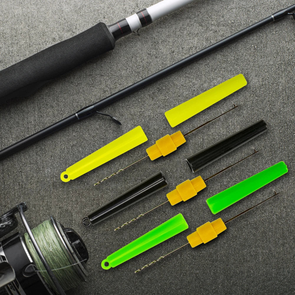 Carp Fishing Rigging Bait Needle Kit Tool Set Bait Boilie Drill Stringer Needle Fishing Bait Needle Fishing Tools