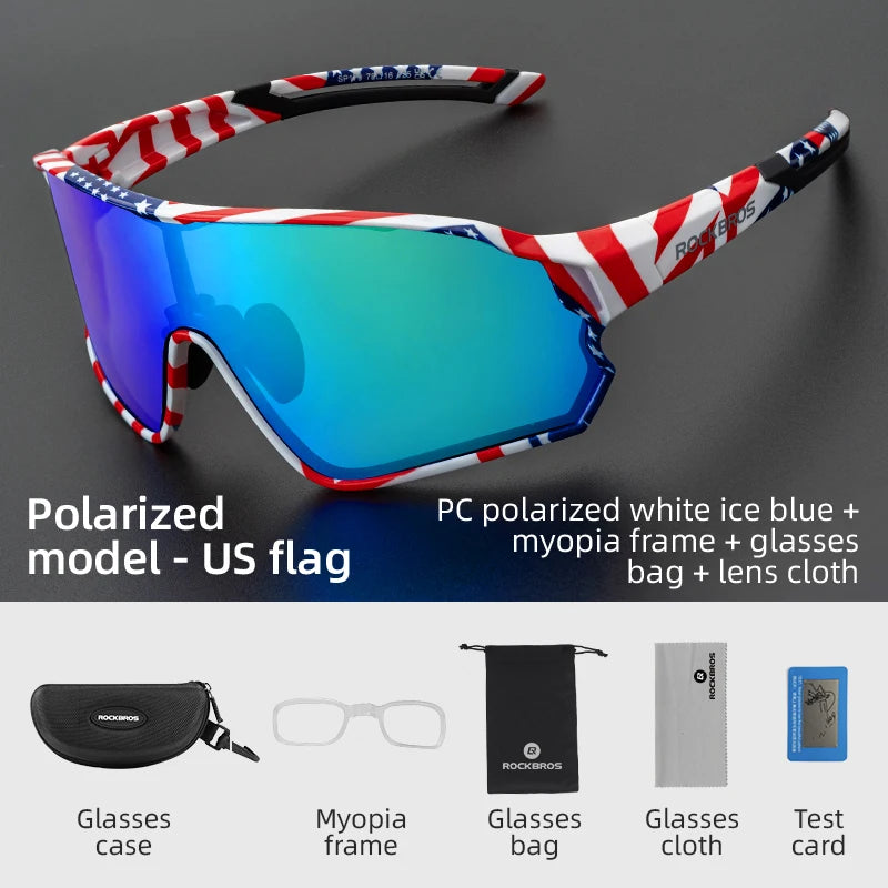 Polarized Glasses UV400 Sunglasses Sport Protection Glasses Bicycle Eyewear Outdoor Hiking Camping Golf Cycling Goggles
