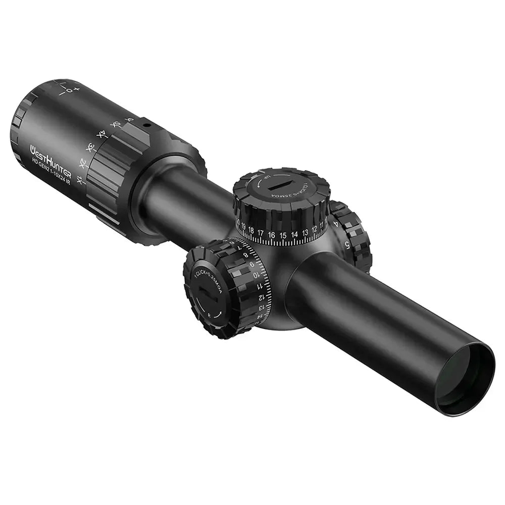 HD GEN2 1-10X24 IR Compact Scope LPVO Optical Sights R/G Illumination 1/4MOA Reticle Hunting Riflescope