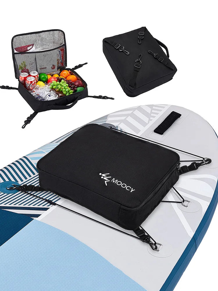 Paddleboard Storage Bag Waterproof Deck Cooler Pouch Paddleboard Cooler Deck Bag for Paddleboarding Camping Kayaking