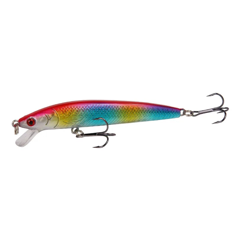10 PCs Realistic Design Depth Fishing Lures Minnow Fishing Lures Versatile Depth Length 10cm Lifelike Design Plastic Fish Lure