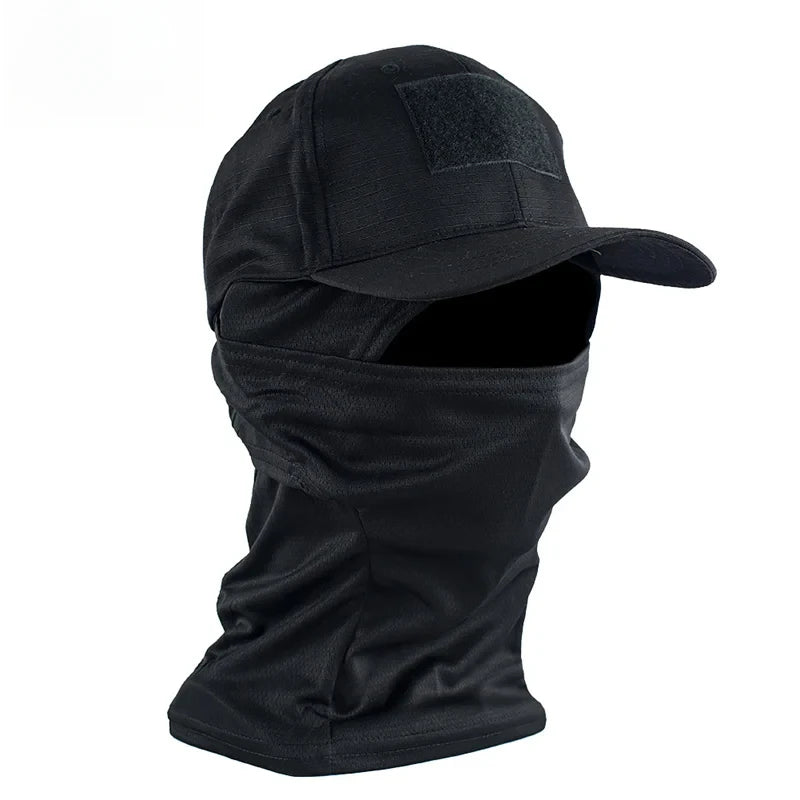 Tactical Camouflage Mask Hat Baseball Cap Beanies Military Skullies Unisex Hip Hop Knitted Cap Elastic Outdoor Cap
