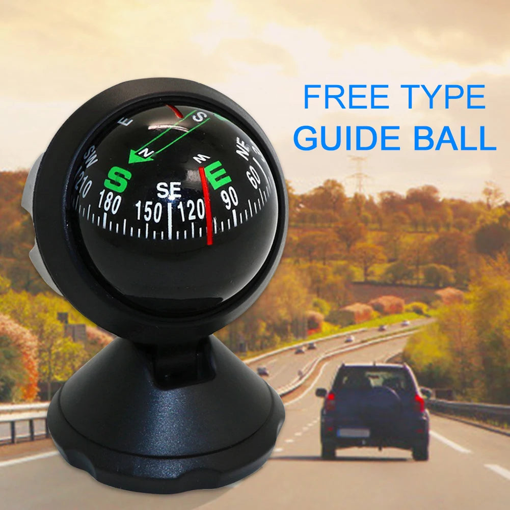 Delicate Car Compass Pocket Mini Ball Dash Dashboard Car Mount Navigation Compass Outdoor Camping Hiking Equipment
