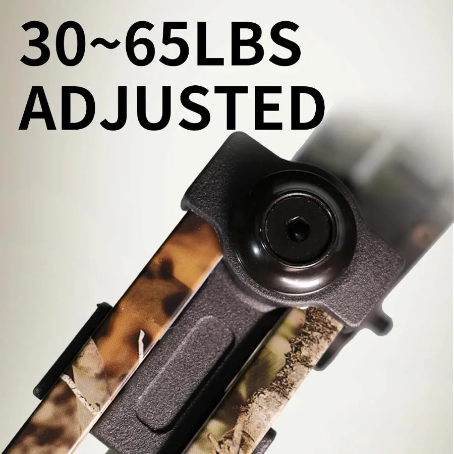 Compound Bow and Arrow Set for Adults Archery Shooting Bow Adjustable 3065LBS Composite Bow Combination 19.530 Draw Length Hunt